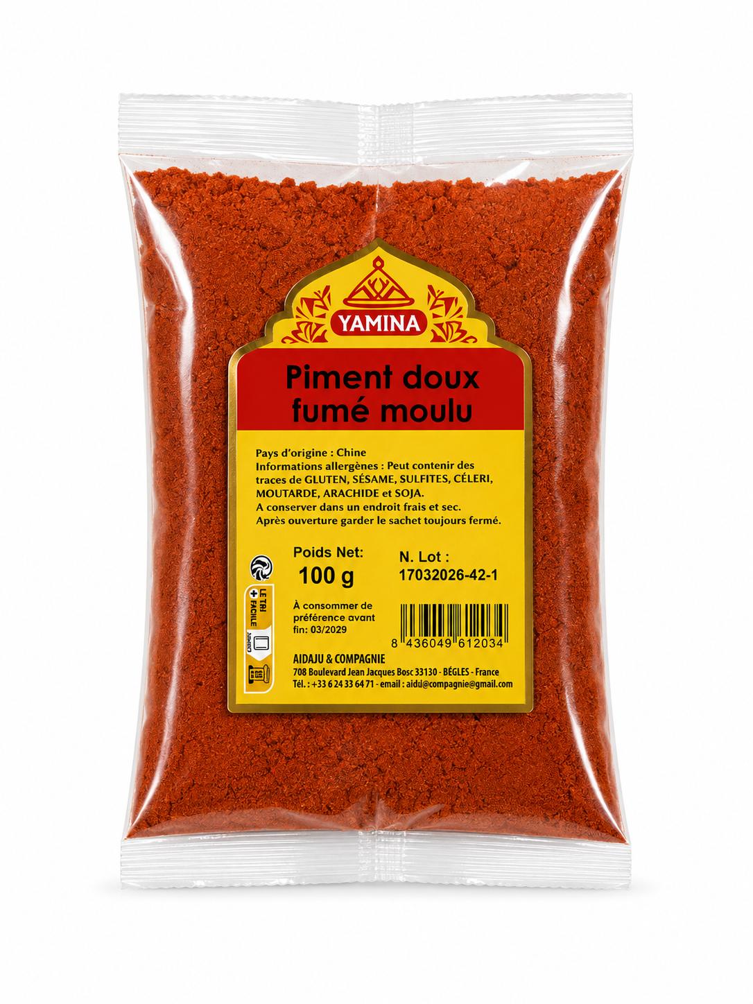 PIMENT DOUX FUMÉ 100G X20