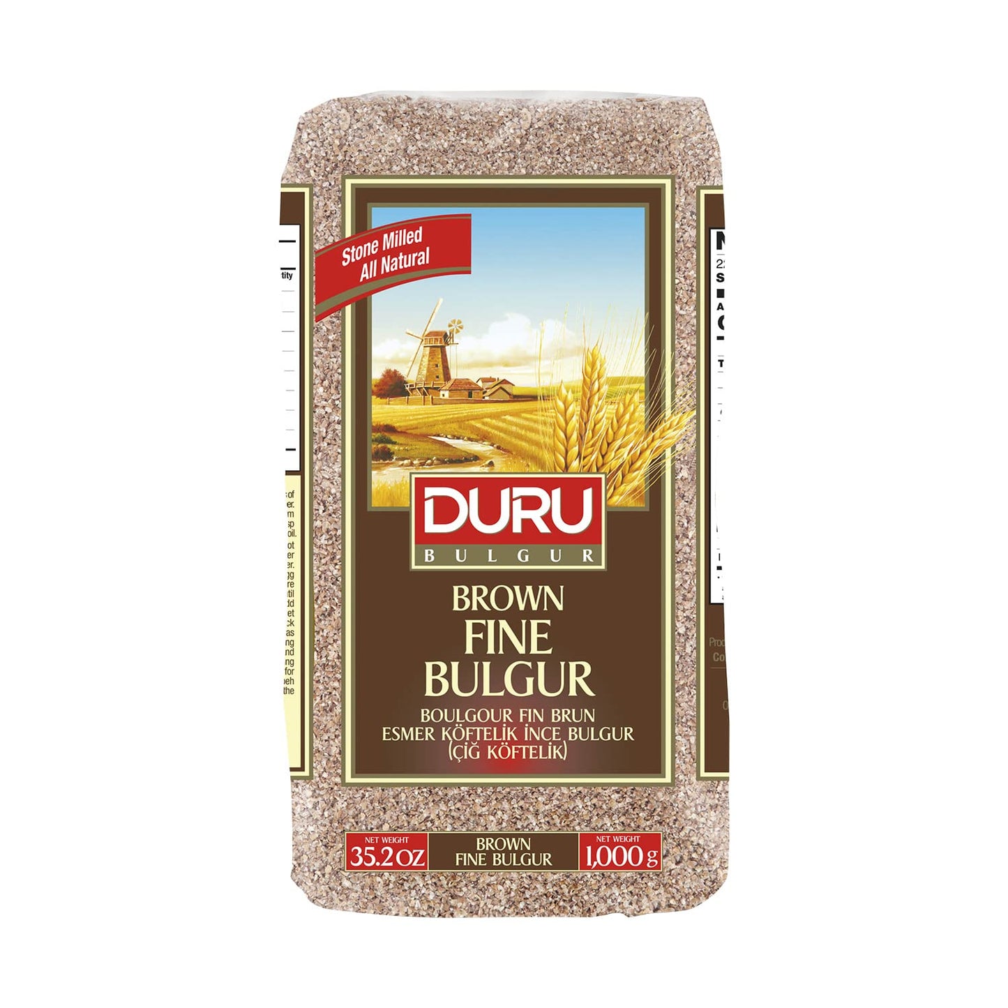 BOULGOUR BRUN FIN 1KG X12
