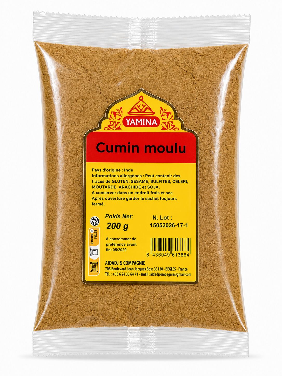 CUMIN MOULU 100G X20