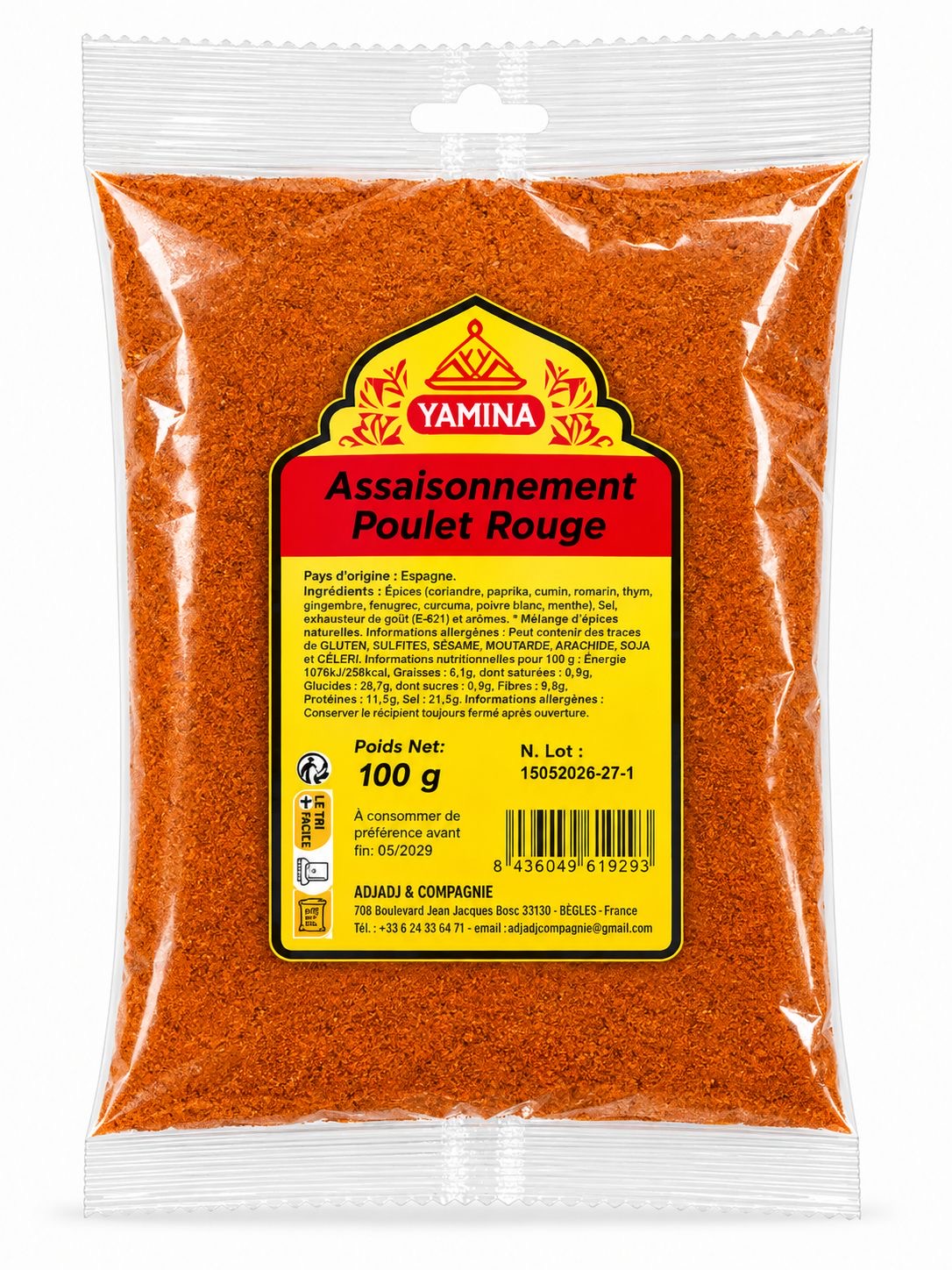 ÉPICE POULET 100G X20