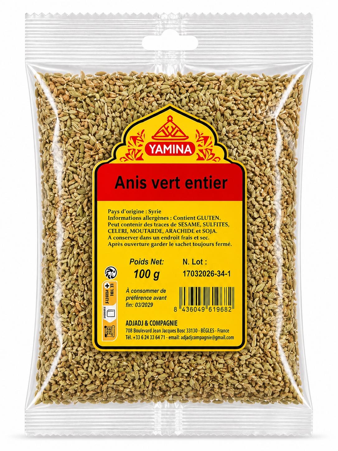 ANIS VERT ENTIER 100G X20
