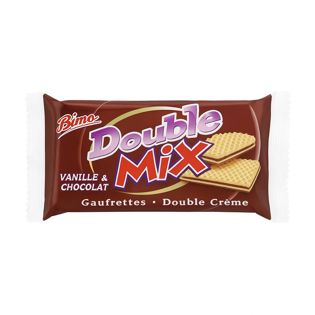 GAUFRETTE BIMO CHOCO VANILLE 200G X20