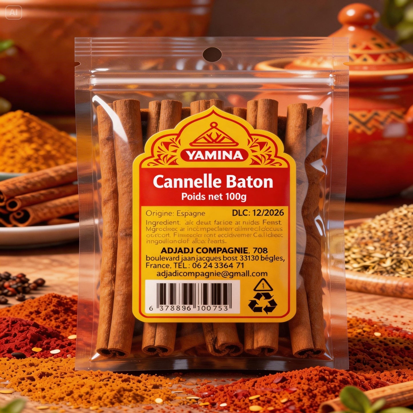 CANNELLE BATON 50G X15