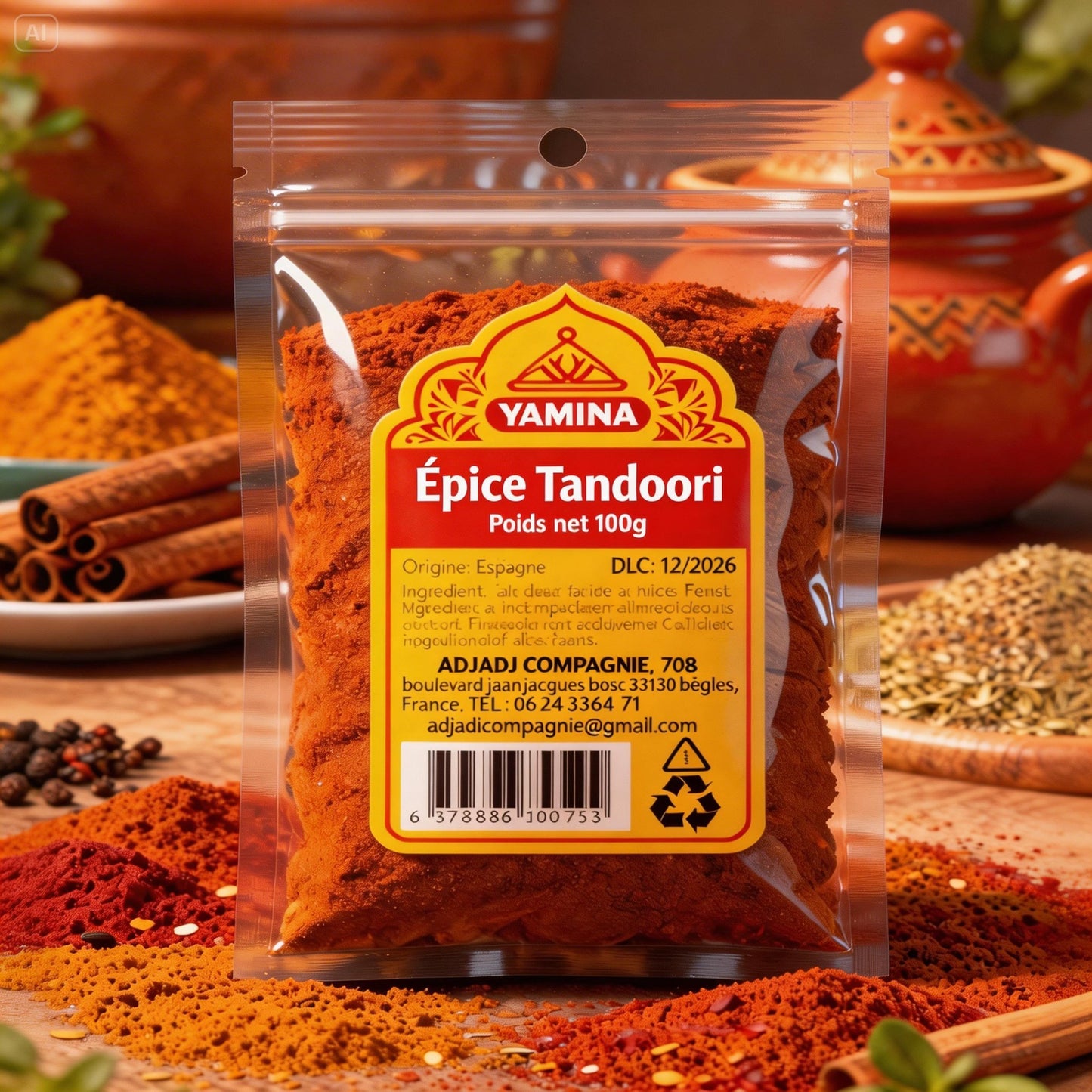 ÉPICE TANDOORI 100G X20