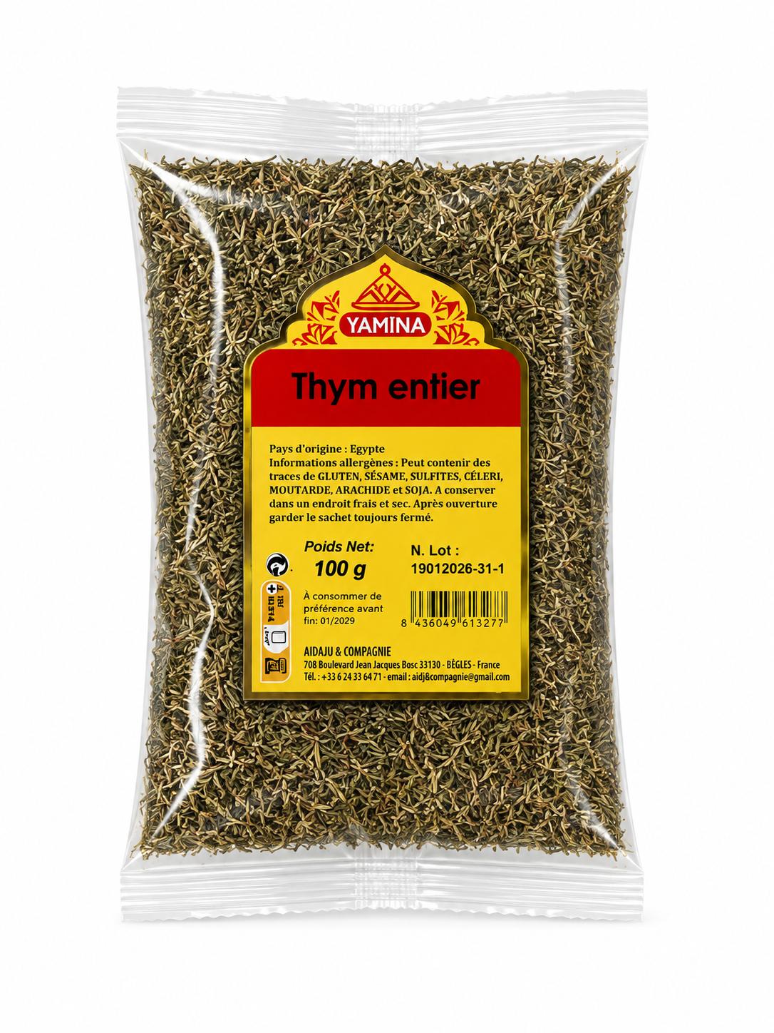 THYM ENTIER 100G X8