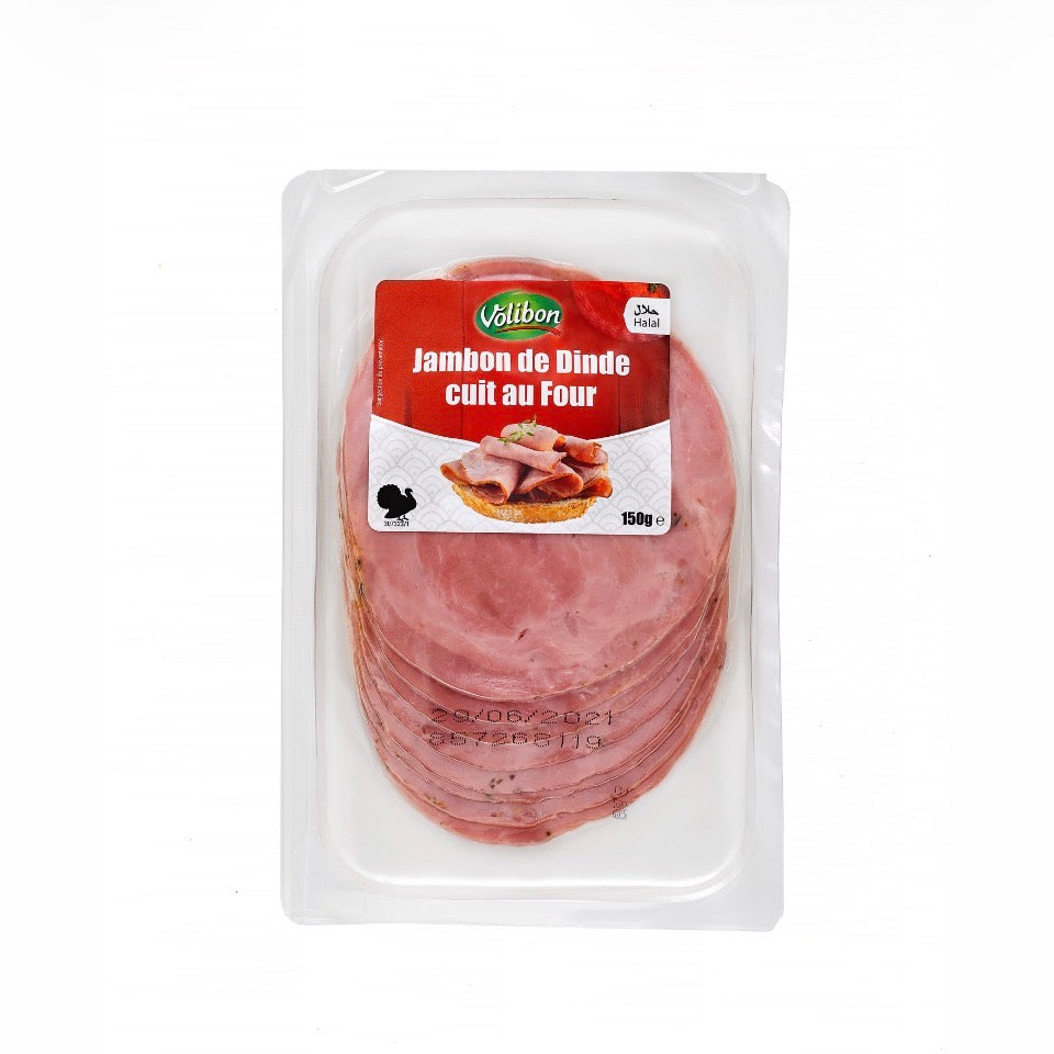JAMBON DE DINDE CUIT AU FOUR 150G X10