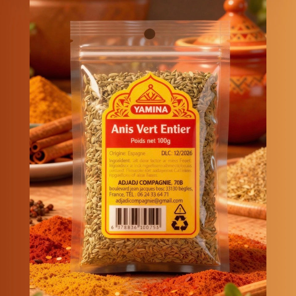 ANIS VERT ENTIER 100G X20
