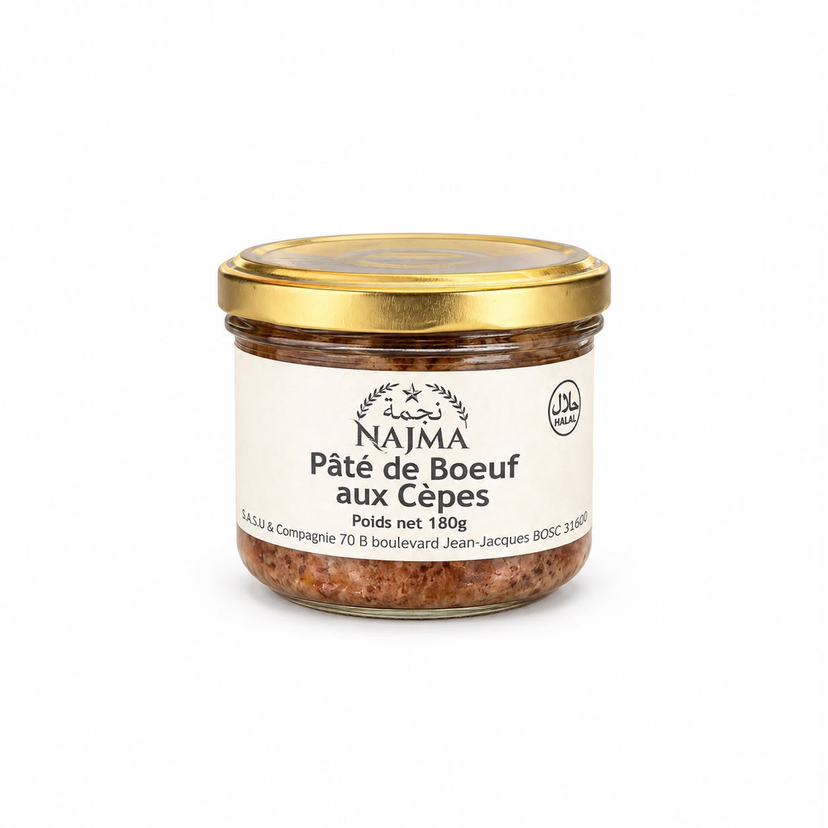 PATE DE BOEUF AUX CEPES 180G X12