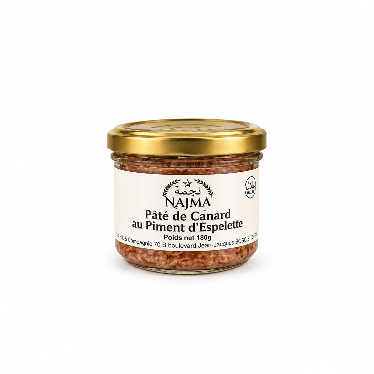 PATE DE CANARD AU PIMENT D'ESPELLETTE 180G X12