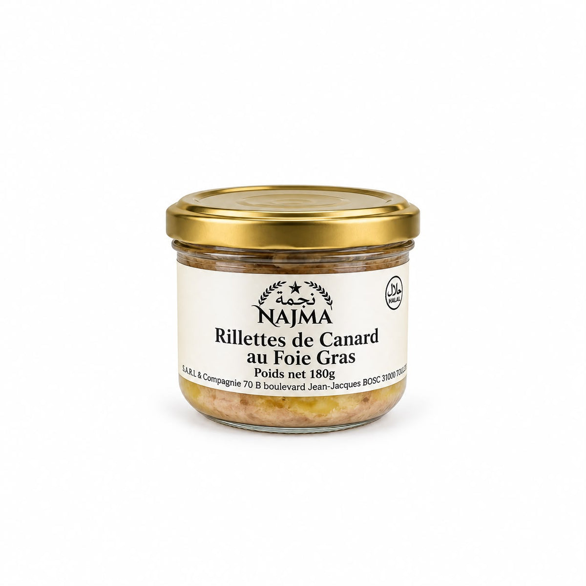 RILLETTES DE CANARD AU FOIE GRAS 180G X12