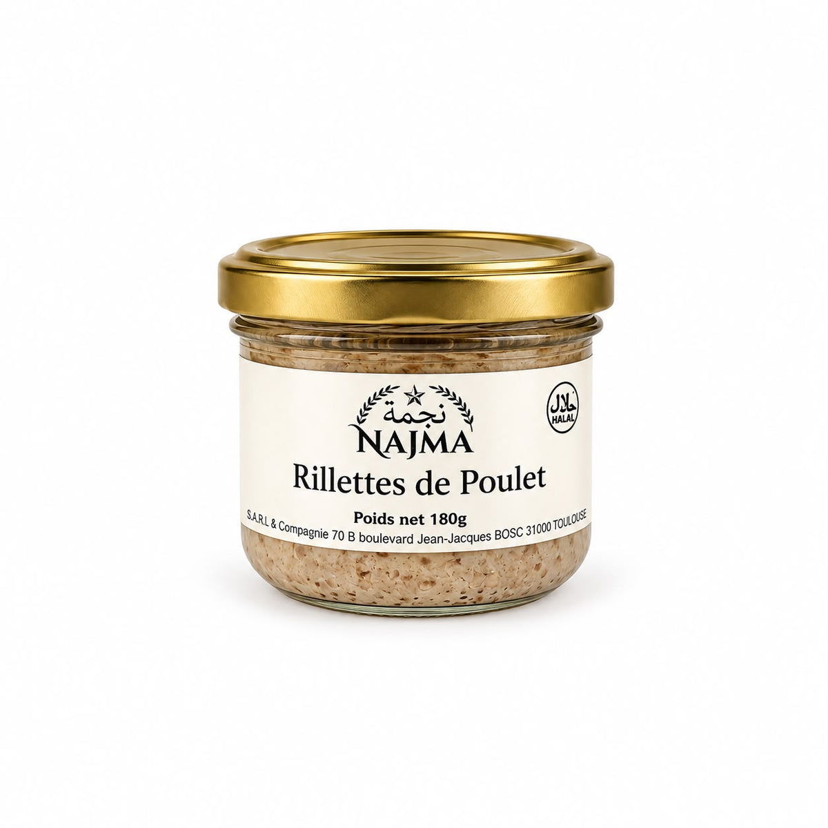 RILLETTES DE POULET 180G X12