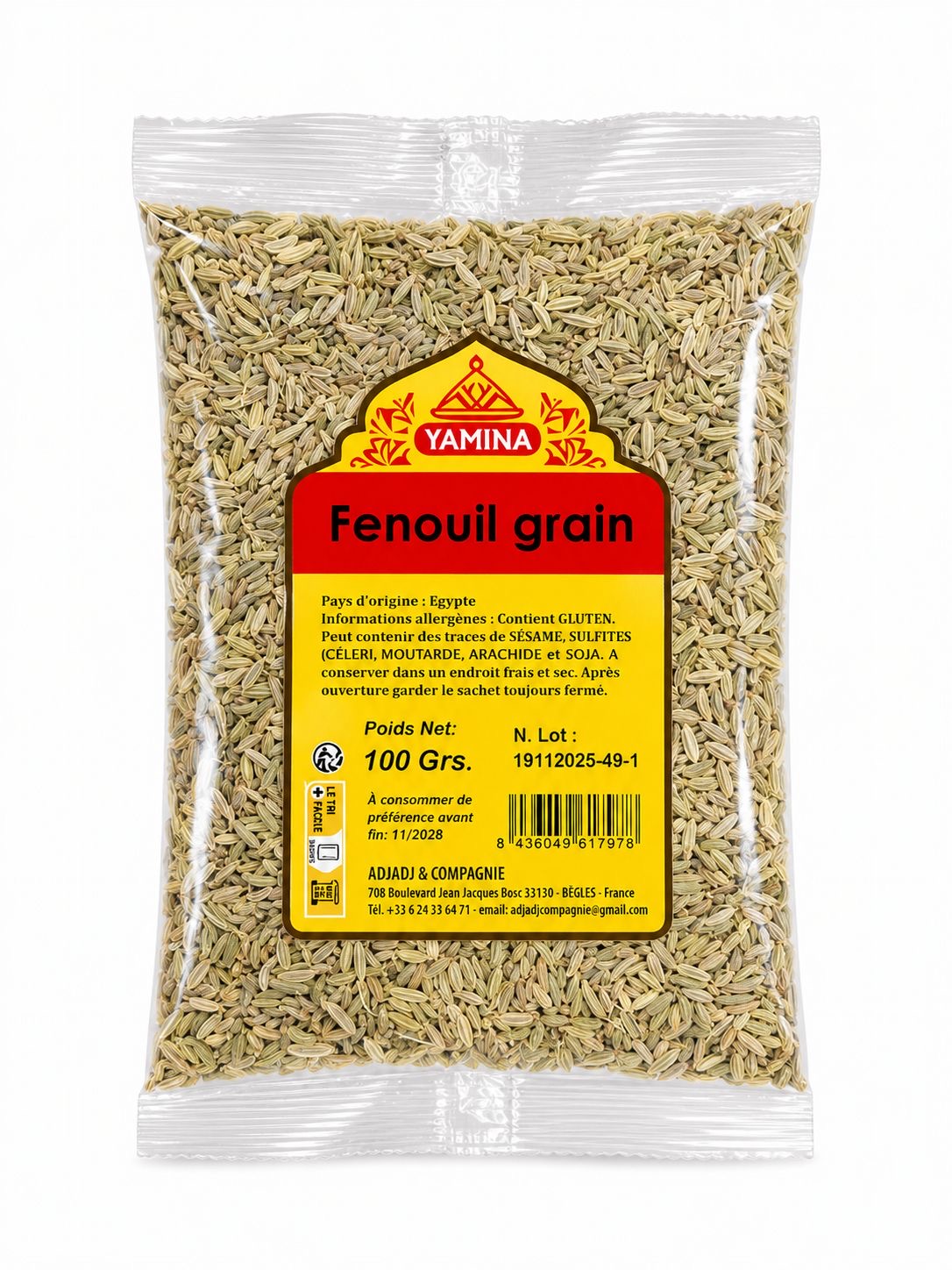 FENOUIL ENTIER 100G X20