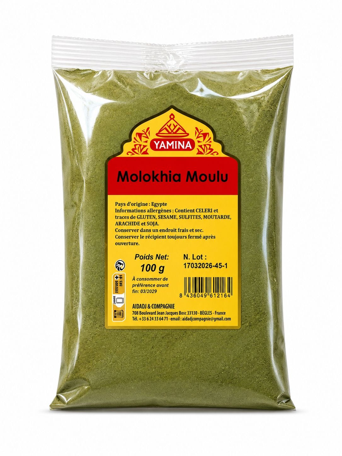 MOLOUKHIA MOULU 100G X20