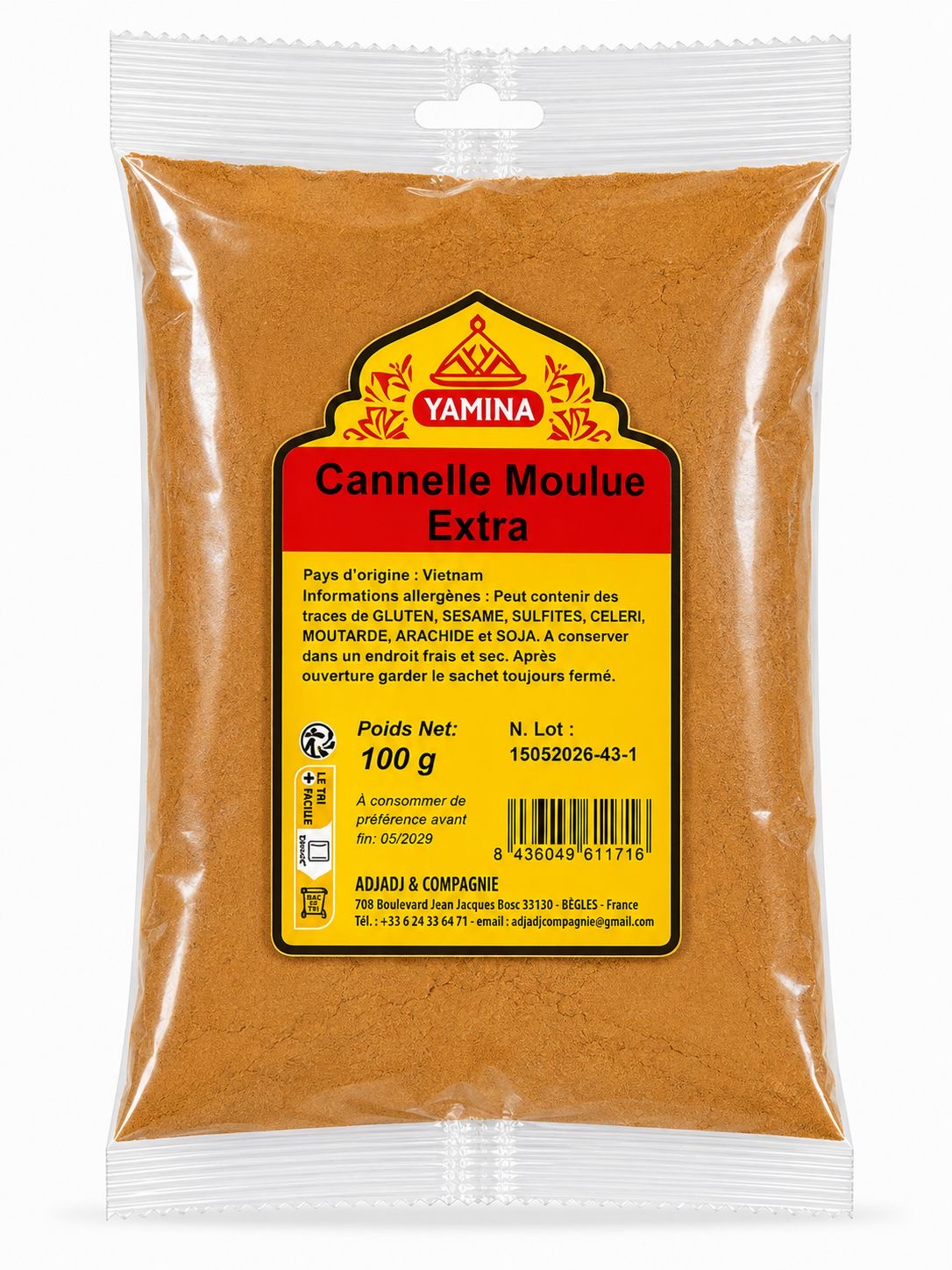 CANNELLE MOULU 100G X20