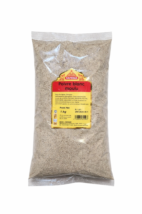 POIVRE BLANC MOULU 1KG