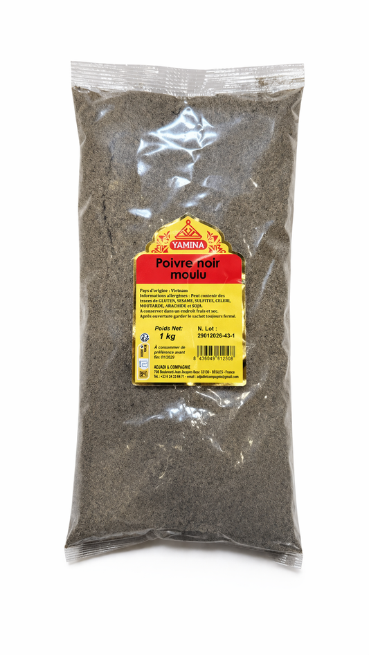 POIVRE NOIR MOULU 1KG
