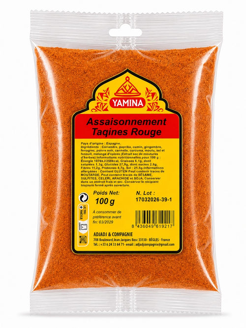 ÉPICE TAGINE ROUGE 100G X20