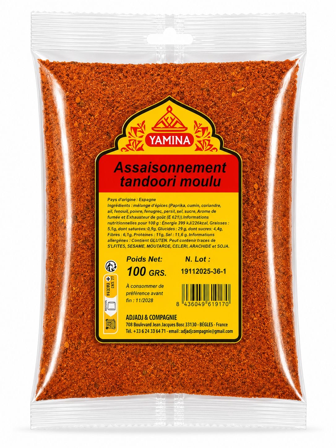 ÉPICE TANDOORI 100G X20
