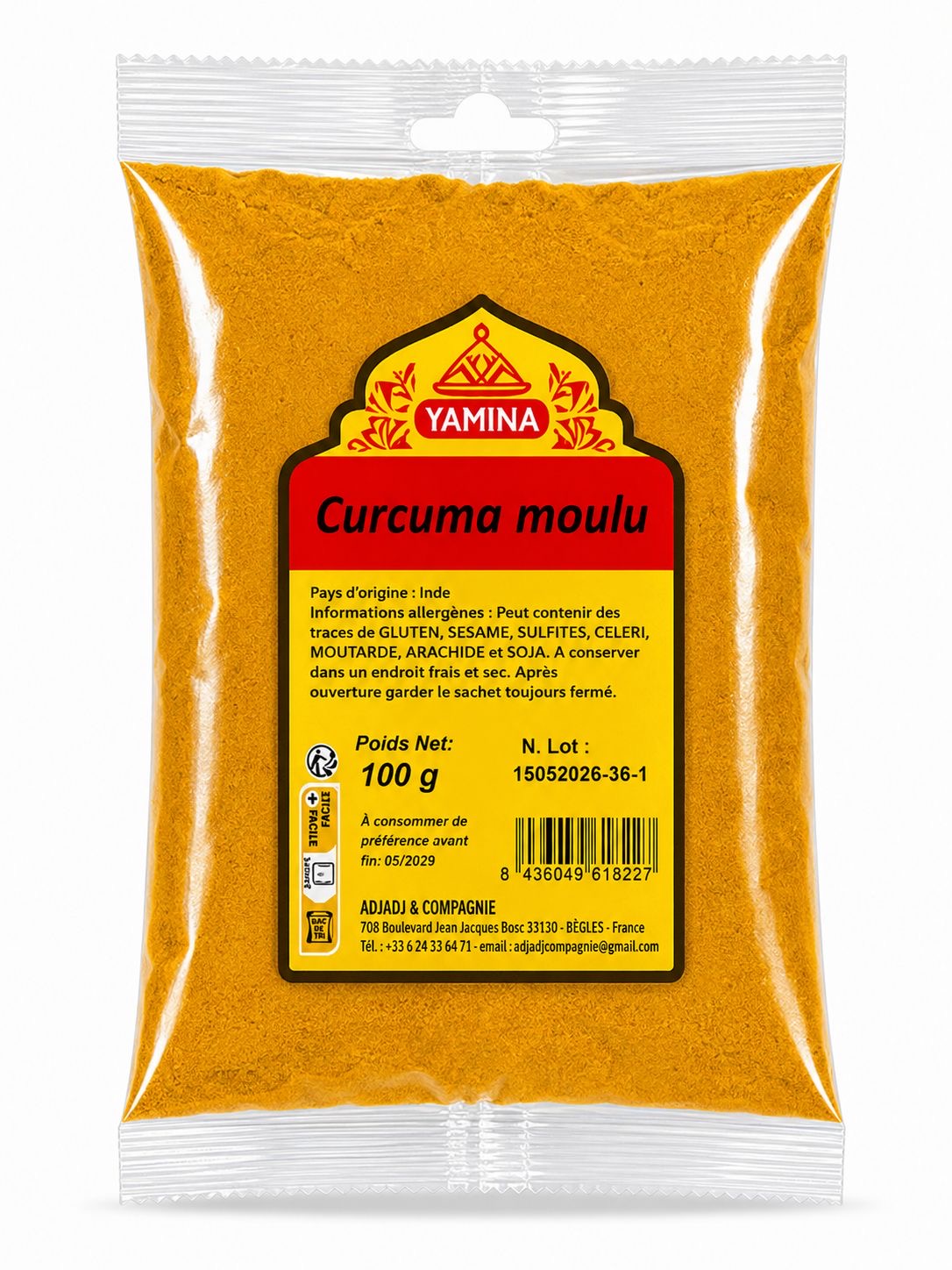 CURCUMA MOULU 100G X20