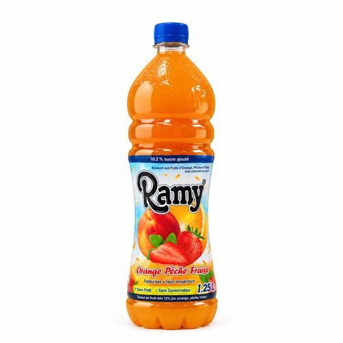 RAMY ORANGE PECHE FRAISE 1.25L X6