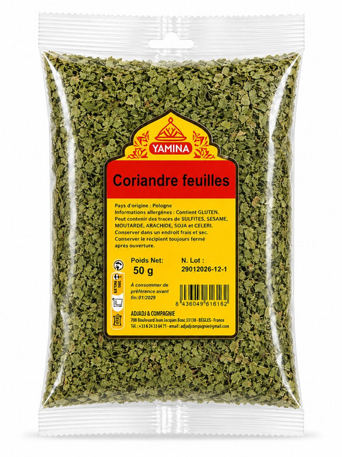 CORIANDRE FEUILLES 50G X20