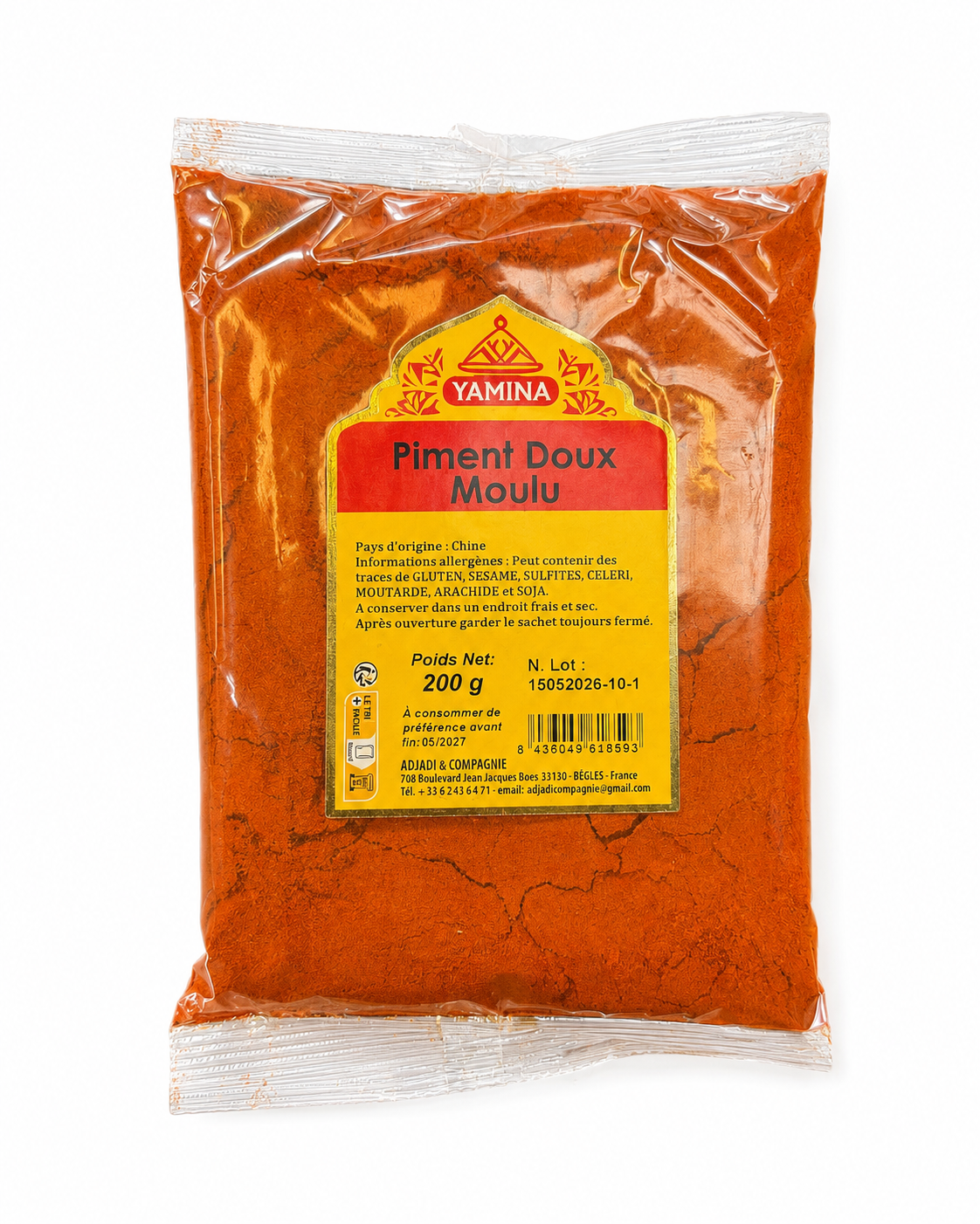 PIMENT DOUX MOULU 200G X15