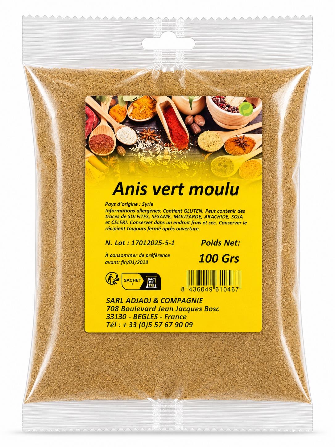 ANIS VERT MOULU 100G X20
