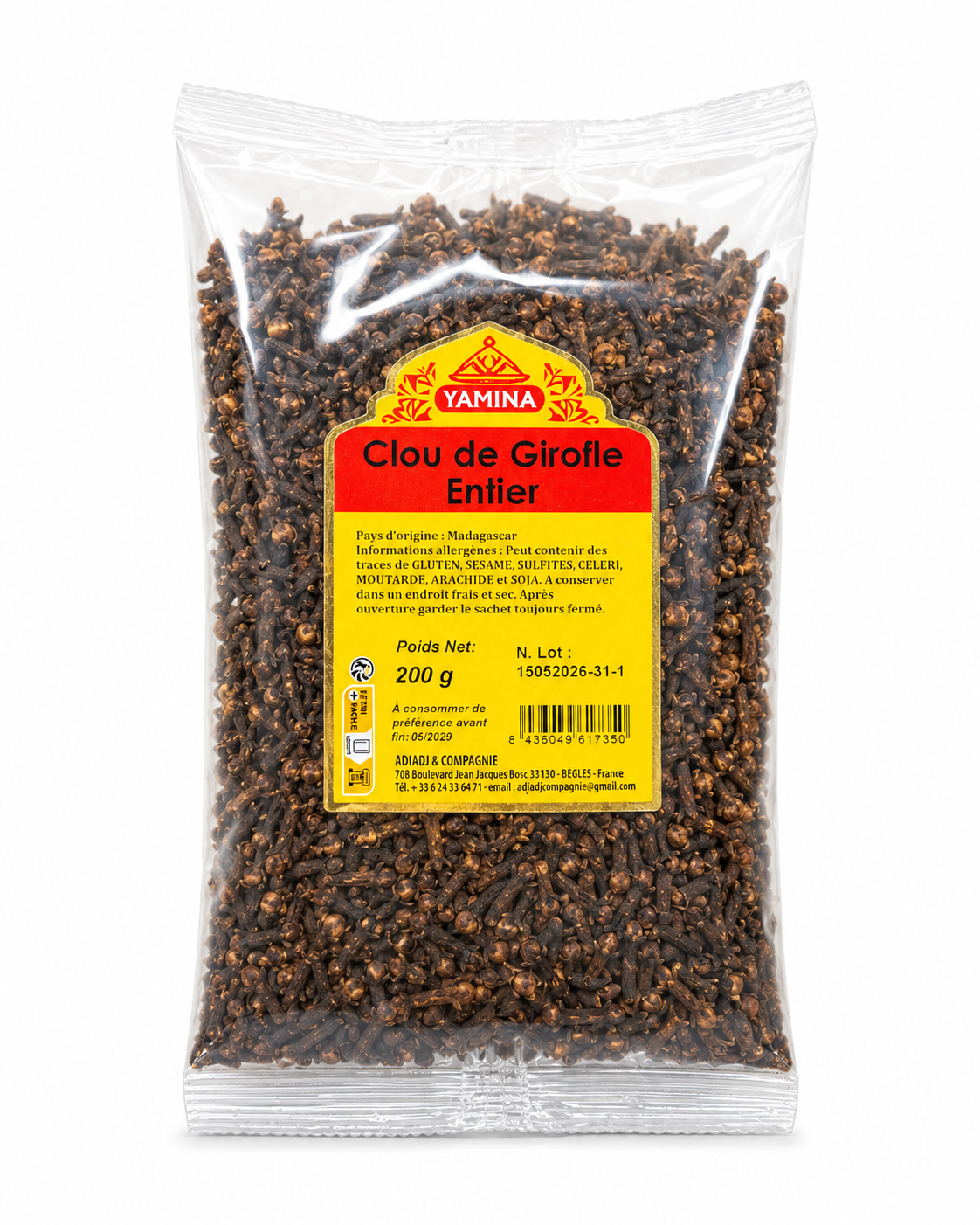 GIROFLE ENTIER 200G X10