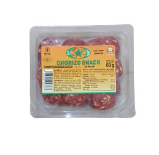 CHORIZO SNACK 80G X10