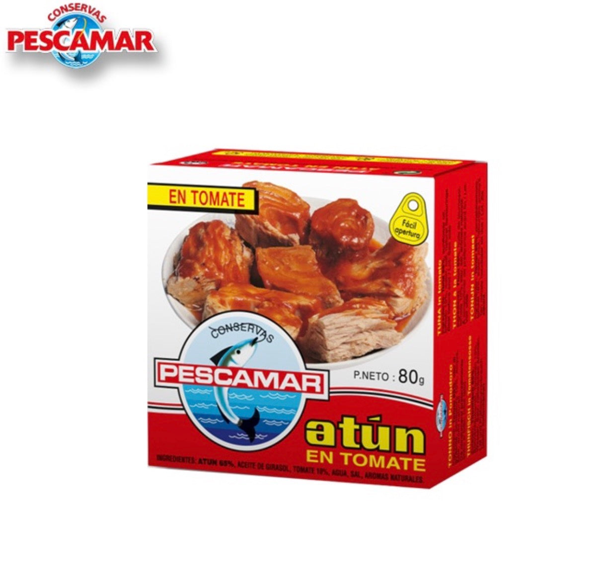 THON TOMATE PIQUANTE 80G X25