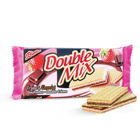 GAUFRETTE BIMO CHOCO FRAISE 200G X20