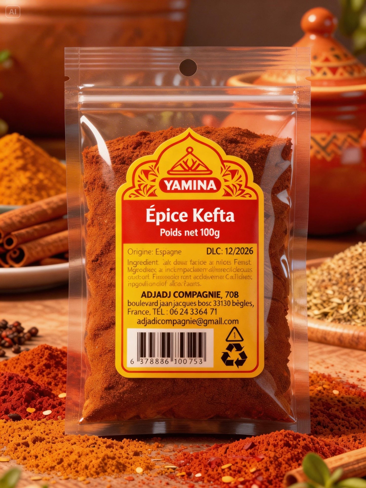 ÉPICE KEFTA 100G X20