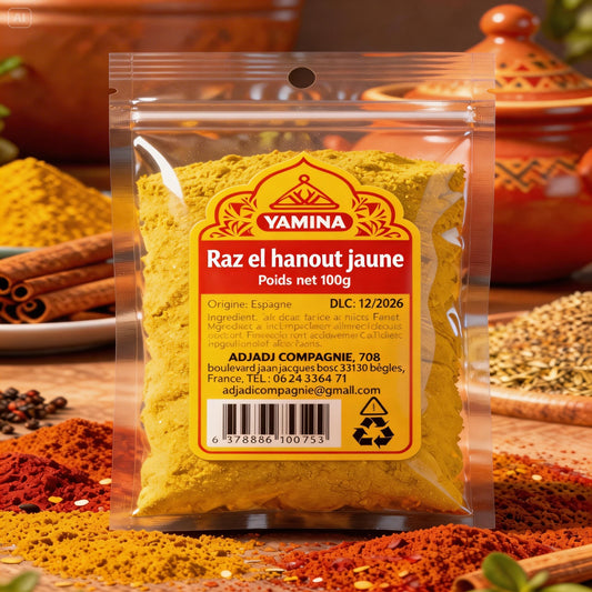 RAZ EL HANOUT JAUNE 100G X20