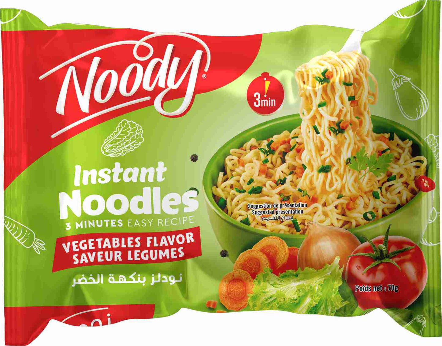 NOUILLE SAVEUR LÉGUME 70G X48