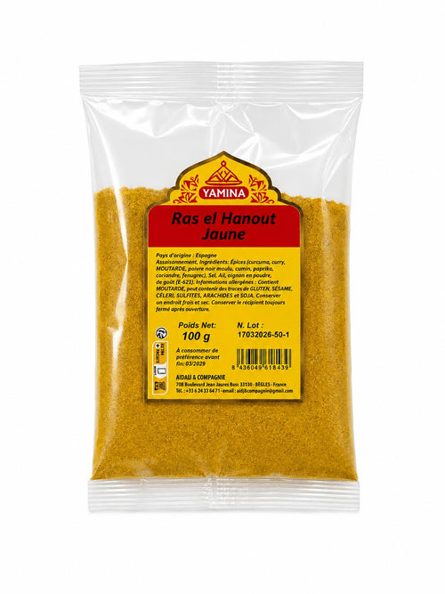 RAZ EL HANOUT JAUNE 100G X20