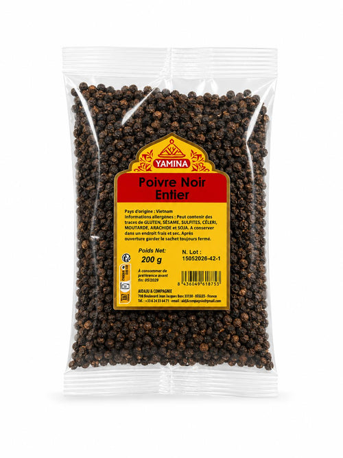 POIVRE NOIR ENTIER 100G X20