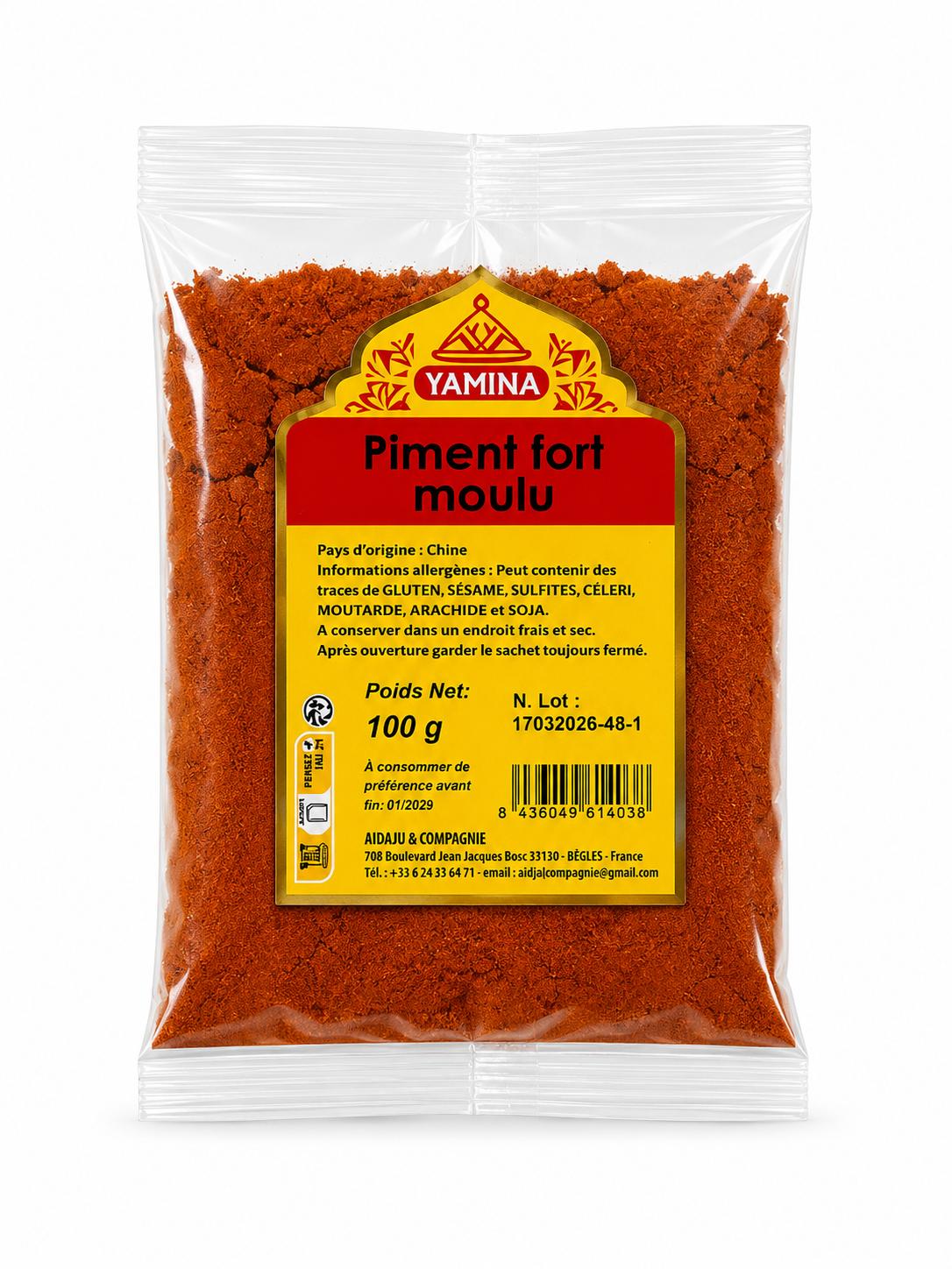 PIMENT FORT MOULU 100G X20