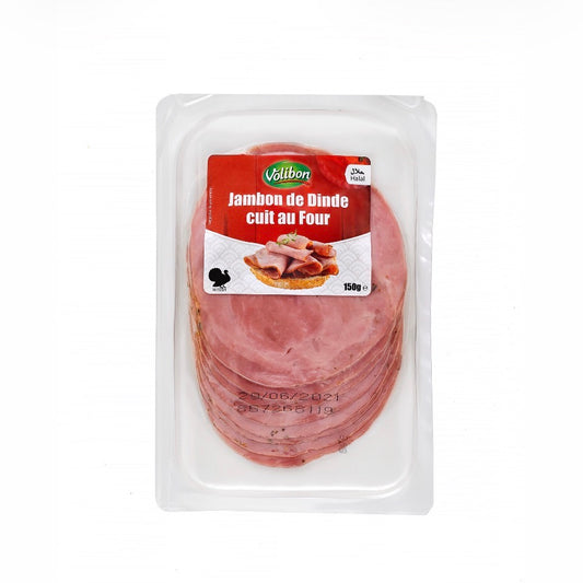 JAMBON DE DINDE CUIT AU FOUR 150G X10