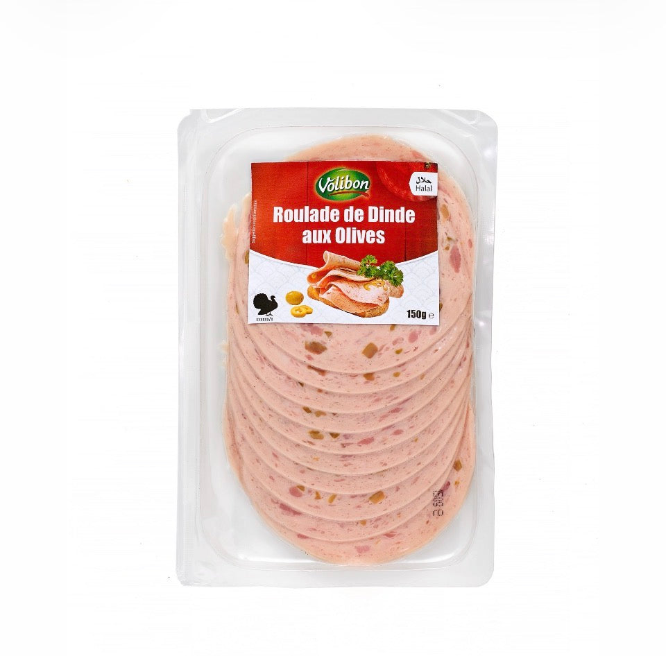 ROULADE DE DINDE AUX OLIVE 150G X10