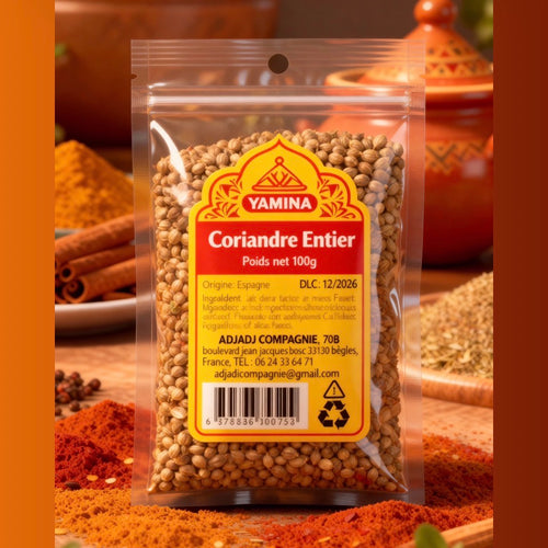 CORIANDRE ENTIER 100G X12