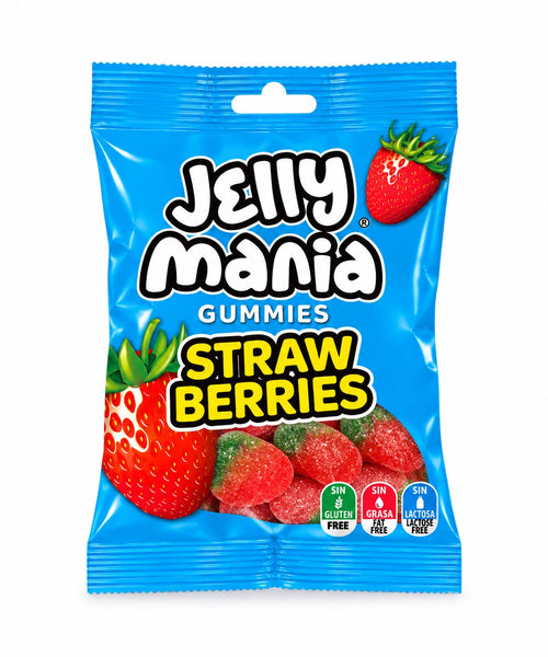 JELLY MANIA FRAISE FIZZ 100G X18