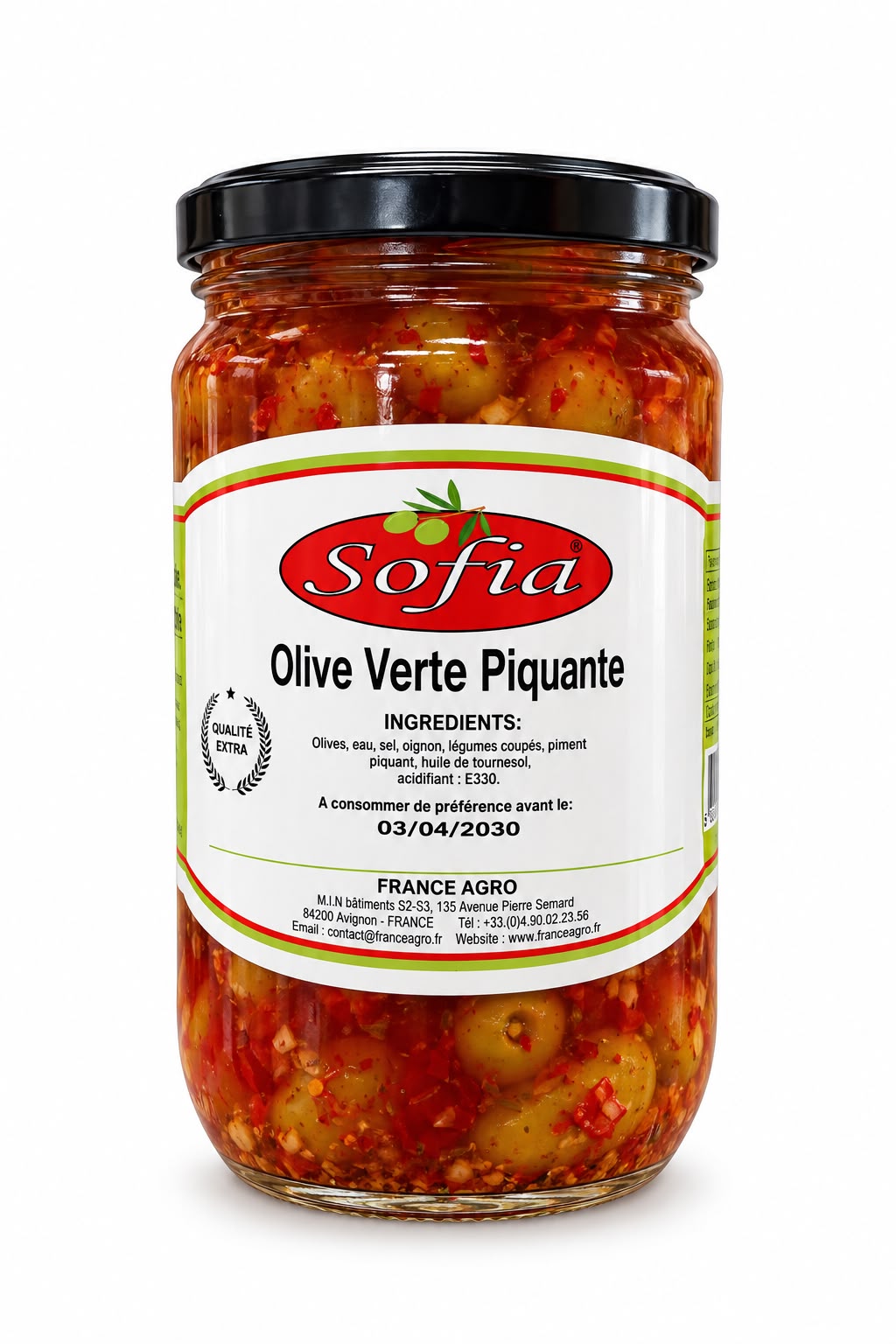 OLVIE VERTE PIQUANTE BOCAL