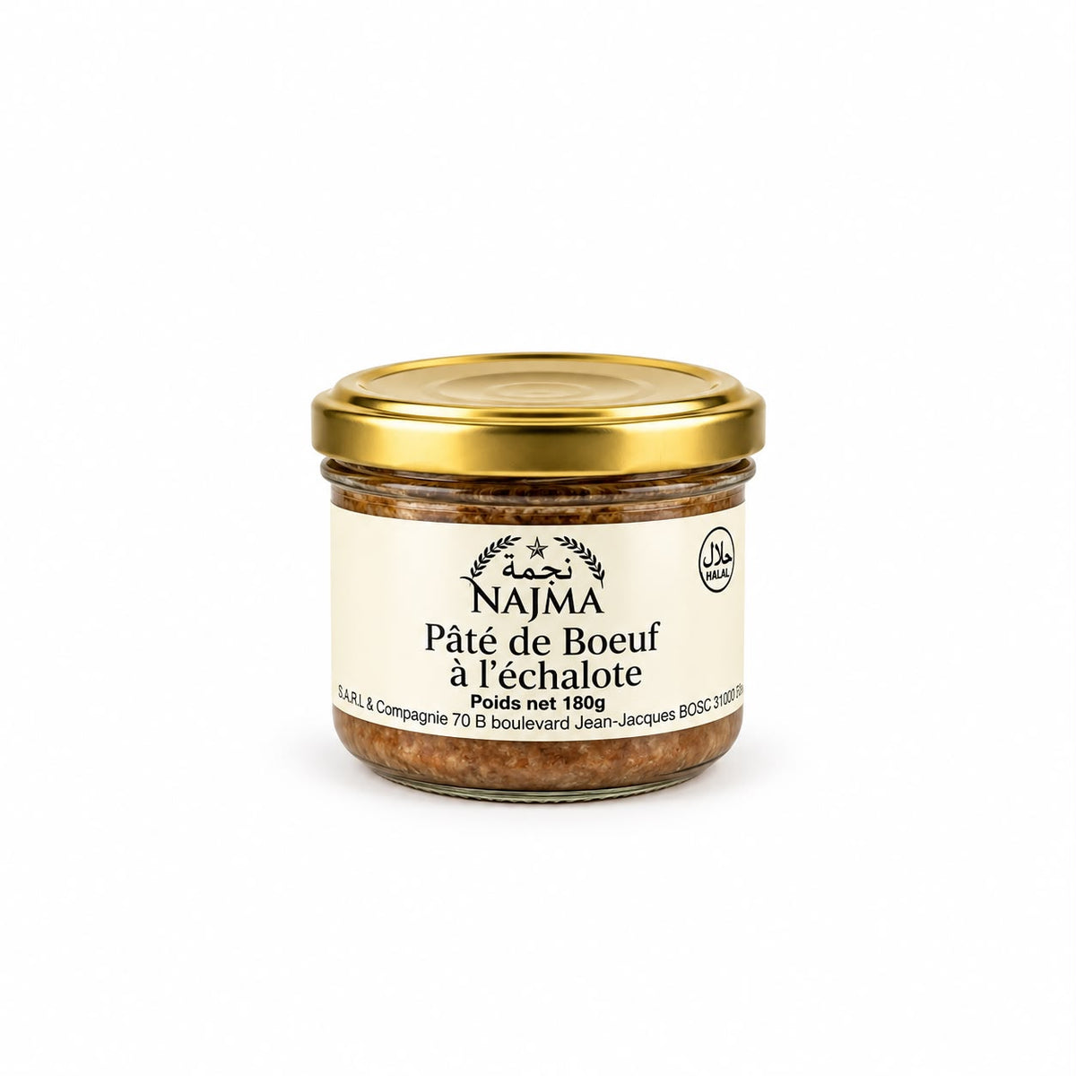 PATE DE BOEUF A L'ECHALOTE 180G X12