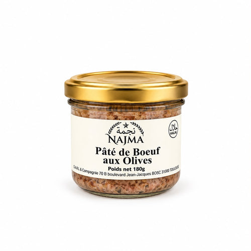 PATE DE BOEUF AUX OLIVES 180G x12
