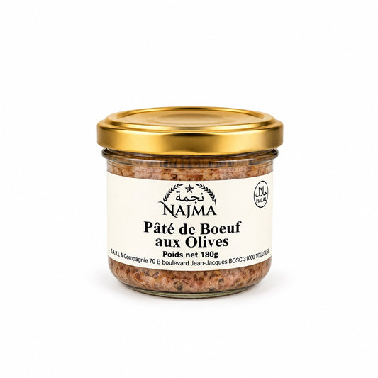 PATE DE BOEUF AUX OLIVES 180G x12