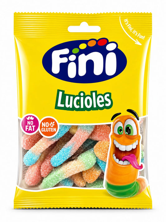 BONBON FINI SOUR JELLY WORMS 90G X12