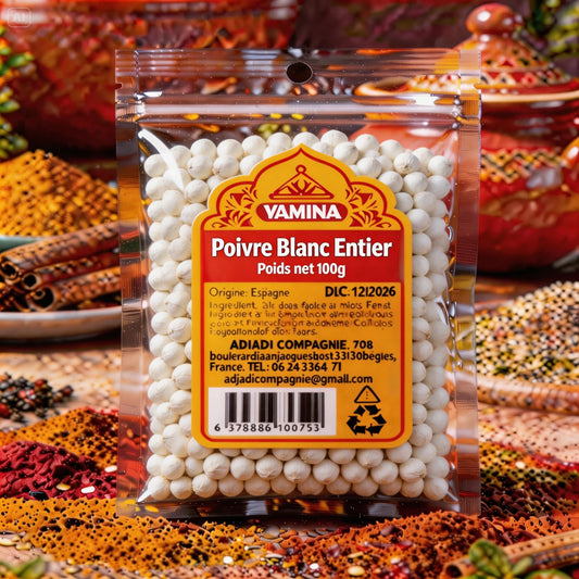 POIVRE BLANC ENTIER 100G X20